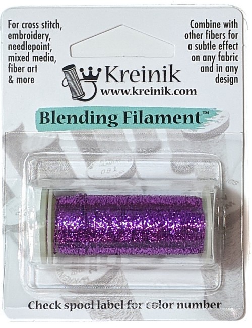 Kreinik Blending Filament / 012HL Purple High Lustre 
