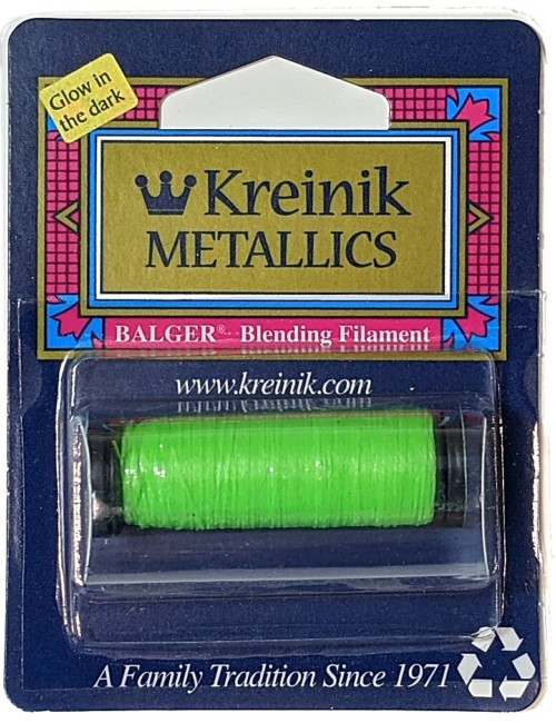 Kreinik Blending Filament / 053F Glow-in-the-Dark Lime 