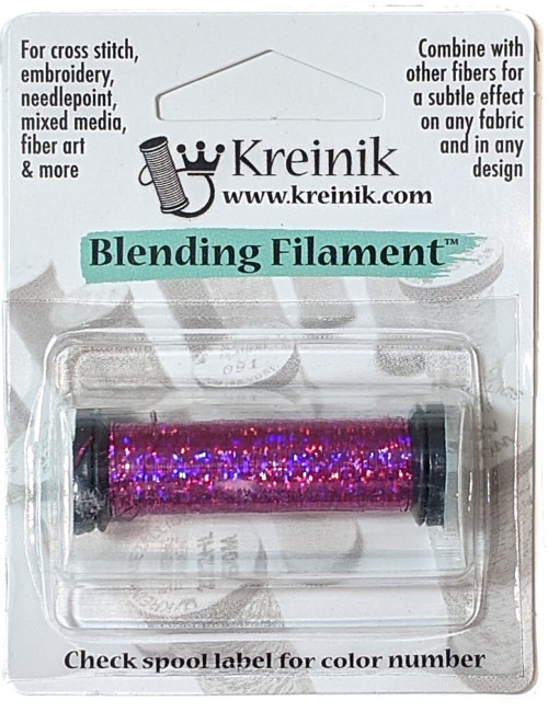 Kreinik Holographic Blending Filament / 024L Fiery Fuchsia