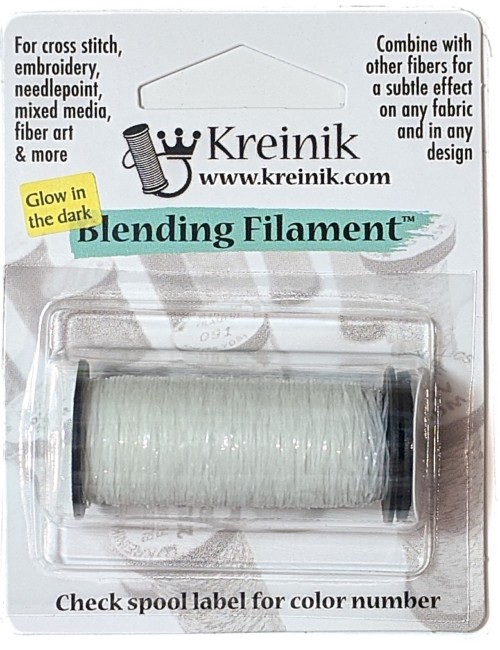 Kreinik Blending Filament / 052F Glow-in-the-Dark Grapefruit