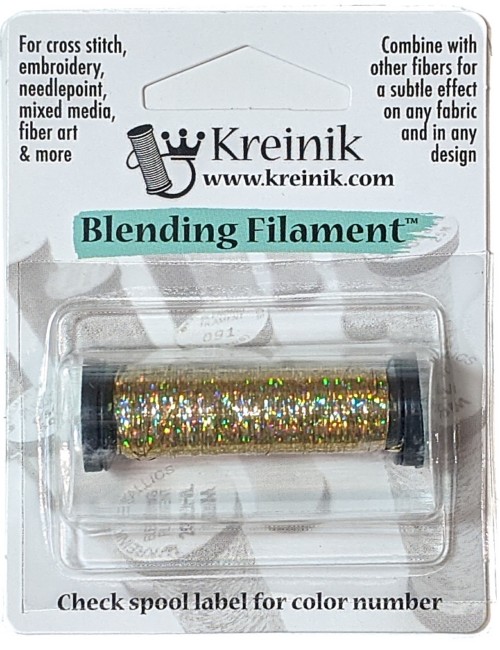 Kreinik Holographic Blending Filament / 0002L Chromo Gold