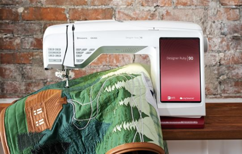Husqvarna Viking® Designer Ruby 90 sewing machine.