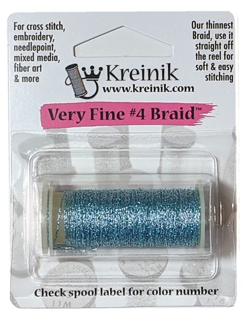 Kreinik Metallic Very Fine #4 Braid / 014 Sky Blue