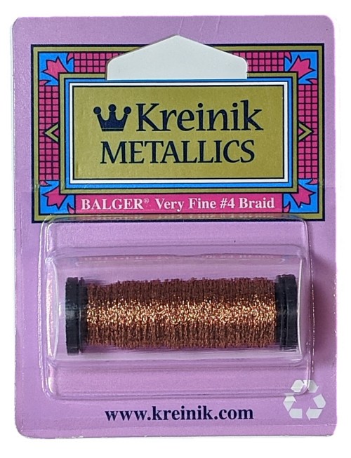 Kreinik Metallic Very Fine #4 Braid / 021C Copper Cord