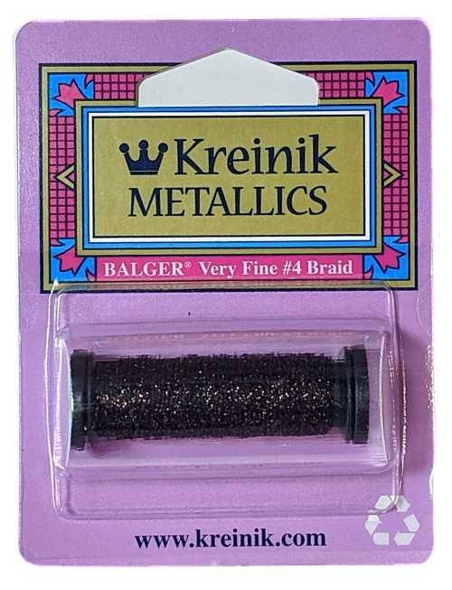Kreinik Metallic Very Fine #4 Braid / 022 Brown 