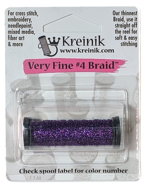 Kreinik Metallic Very Fine #4 Braid / 026 Amethyst