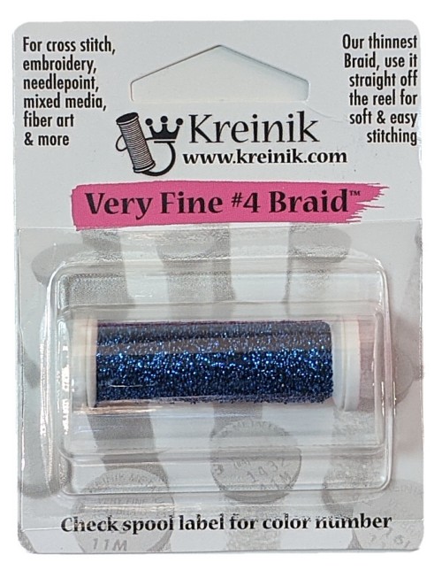 Kreinik Metallic Very Fine #4 Braid / 033 Royal Blue