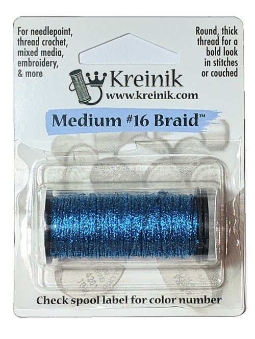 Kreinik Metallic Medium #16 Braid / 006 Blue