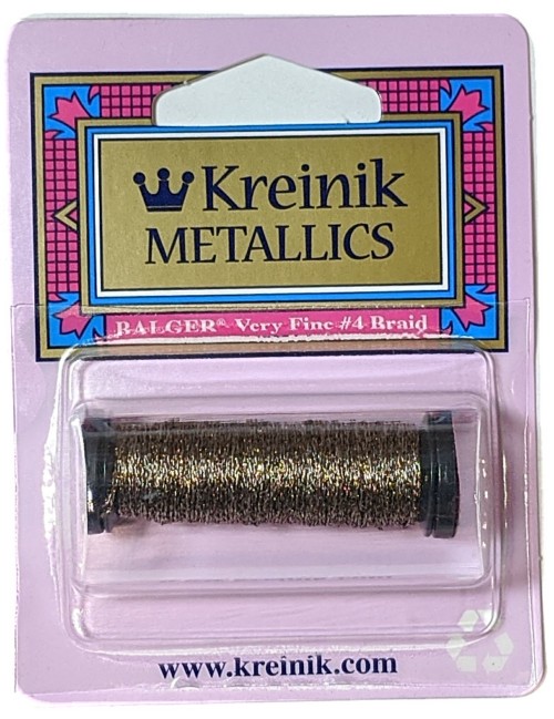 Kreinik Metallic Very Fine #4 Braid / 072 Cocoa Brown