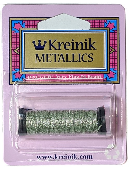 Kreinik Metallic Very Fine #4 Braid / 089 Aspen Green