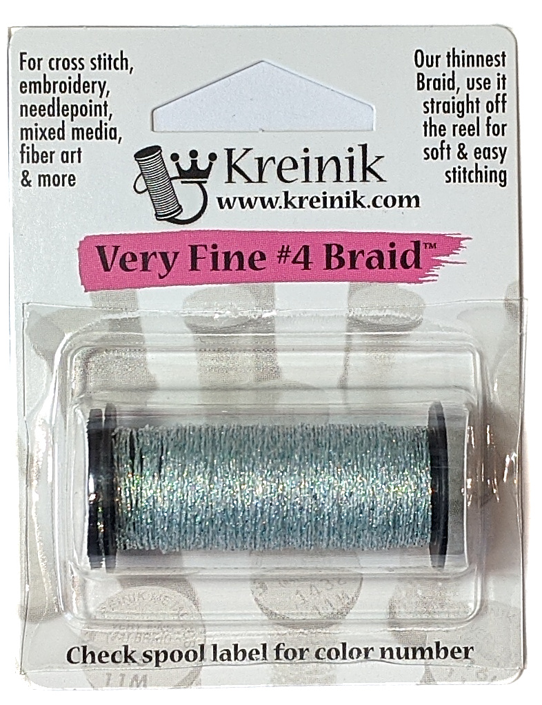 Kreinik metallic threads: metallic floss for cross stitch and embroidery -  Peacock & Fig