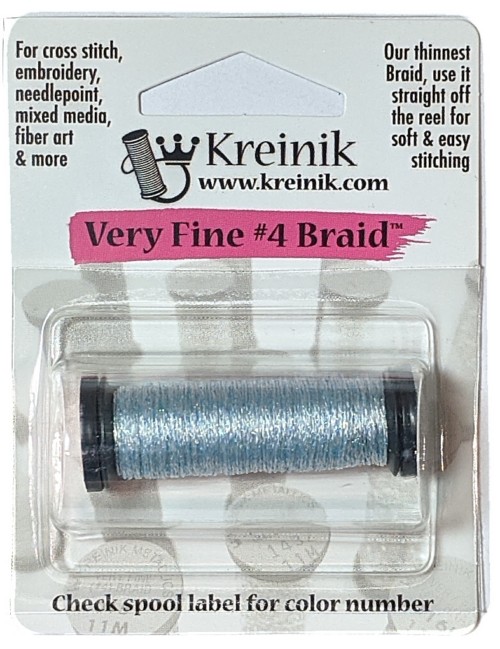 Kreinik Metallic Very Fine #4 Braid / 194 Pale Blue