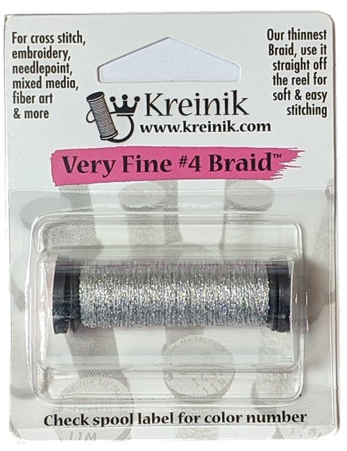 Kreinik Metallic Very Fine #4 Braid / 3231 Moonstone