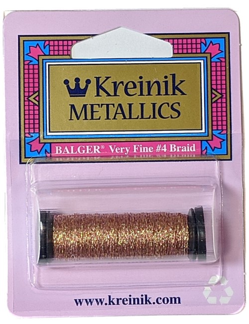 Kreinik Metallic Very Fine #4 Braid / 3270 Amber