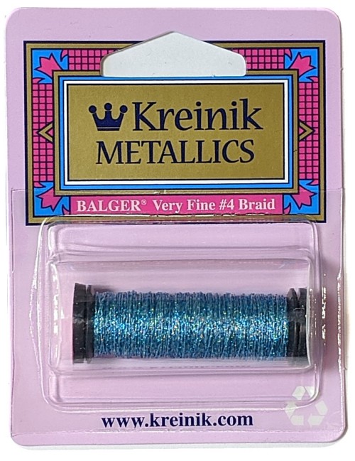 Kreinik Metallic Very Fine #4 Braid / 3506 Blue Samba