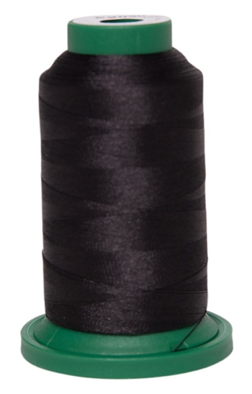 Exquisite Polyester Embroidery Thread, 1000m / BLACK (020)