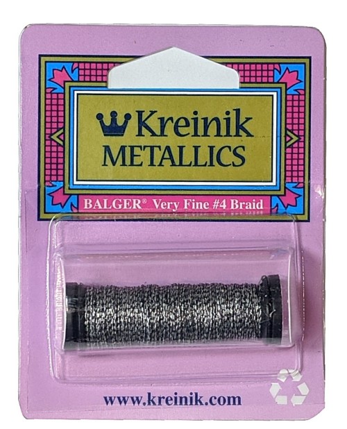 Kreinik Metallic Very Fine #4 Braid / 5010 Knight
