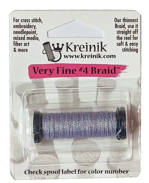 Kreinik Metallic Very Fine #4 Braid / 9294 Periwinkle