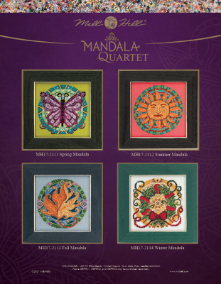 Mill Hill Mandala Quartet Bead Kit, 2021 / Spring Mandala 