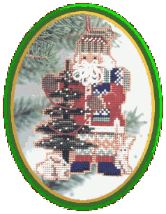 Mill Hill Northwoods Santa Bead Kits, 1999 / Pine Tree Santa