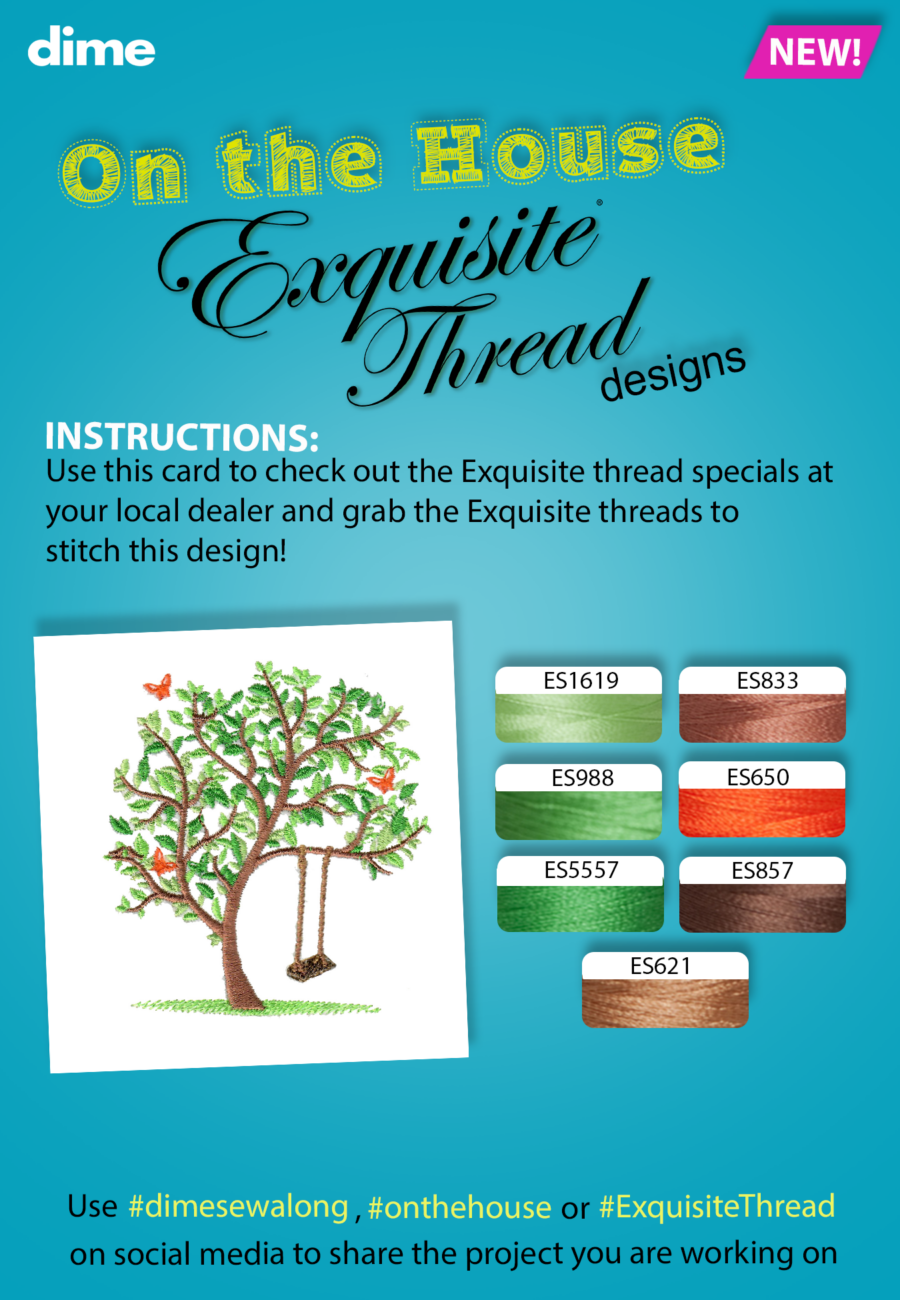 Recommended Exquisite Thread colors for Summer Tree