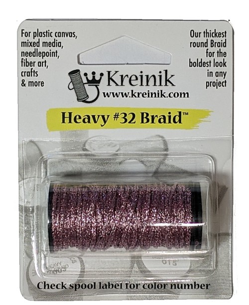 Kreinik Metallic Heavy #32 Braid / 007 Pink