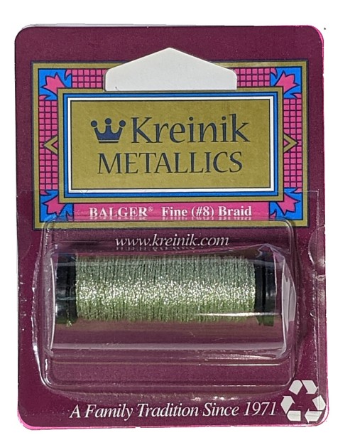 Kreinik Metallic Fine #8 Braid / 3202 Cat's Eye