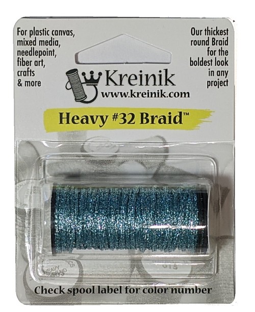 Kreinik Metallic Heavy #32 Braid / 014 Sky Blue