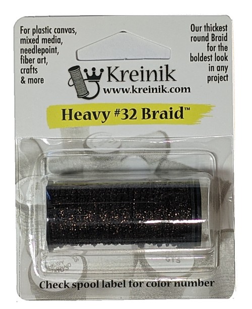 Kreinik Metallic Heavy #32 Braid / 022 Brown
