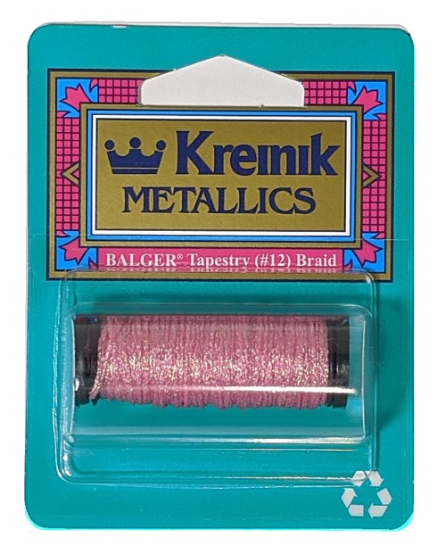 Kreinik Metallic Tapestry #12 Braid / 092 Star Pink
