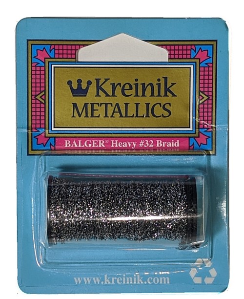 Kreinik Metallic Heavy #32 Braid / 019 Pewter