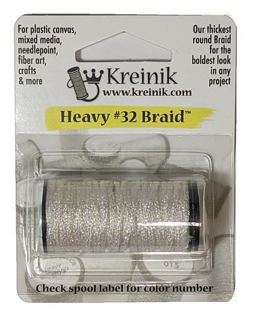 Kreinik Metallic Heavy #32 Braid / 032 Pearl