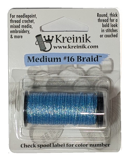 Kreinik Metallic Medium #16 Braid / 094 Star Blue
