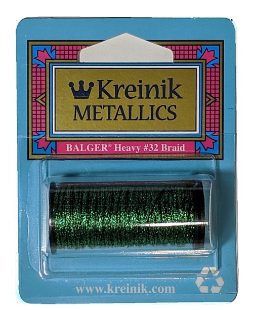Kreinik Metallic Heavy #32 Braid / 008 Green