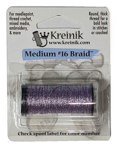 Kreinik Metallic Medium #16 Braid / 023 Lilac
