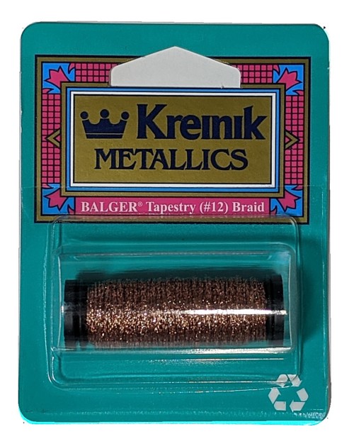 Kreinik Metallic Tapestry #12 Braid / 021 Copper