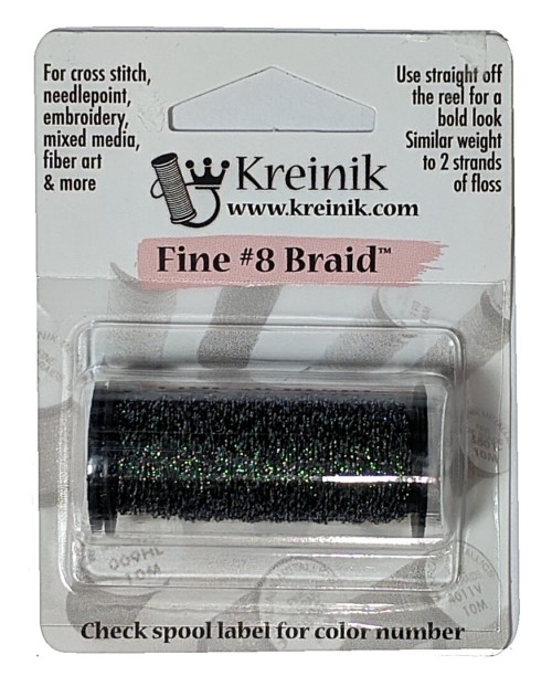 Kreinik Metallic Fine #8 Braid / 850 Mallard