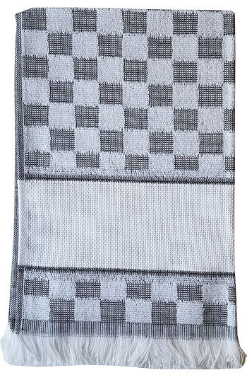 Verona Kitchen Towels / Black/White