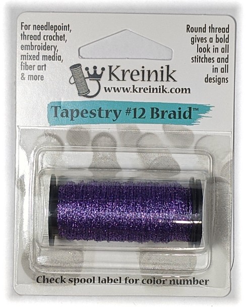Kreinik Metallic Tapestry #12 Braid / 012 Purple