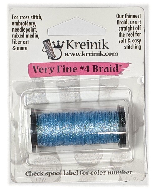 Kreinik Metallic Very Fine #4 Braid / 094 Star Blue
