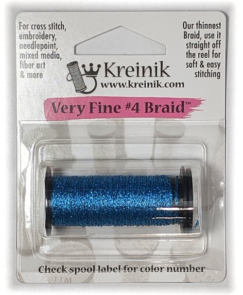 Kreinik Metallic Very Fine #4 Braid / 006 Blue