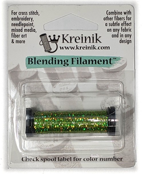 Kreinik Holographic Blending Filament / 015L Laser Lime