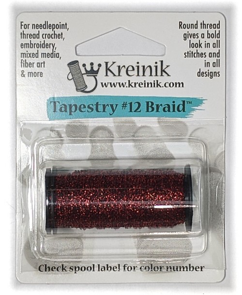 Kreinik Metallic Tapestry #12 Braid / 061 Ruby