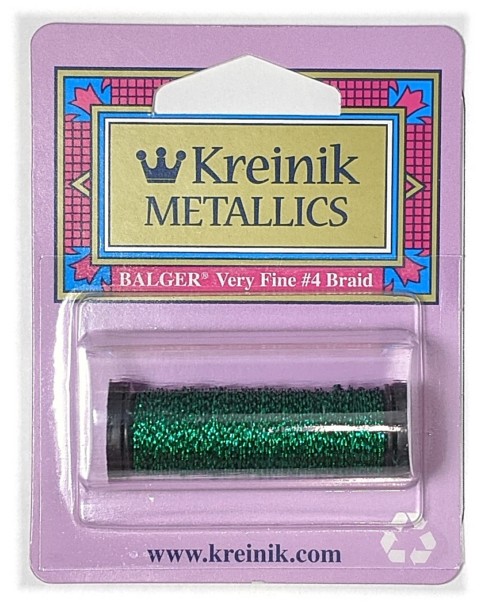 Kreinik Metallic Very Fine #4 Braid / 008L Kinetic Kelly