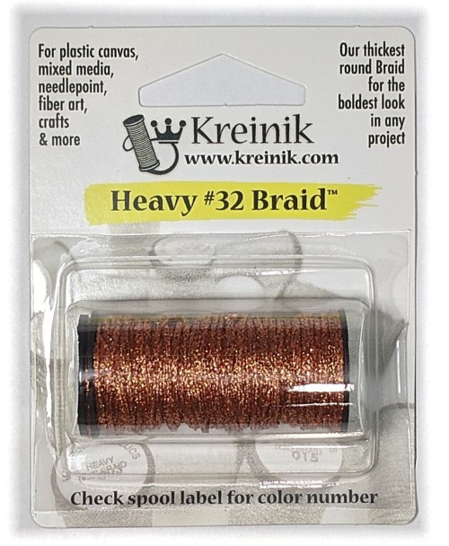 Kreinik Metallic Heavy #32 Braid / 027 Orange