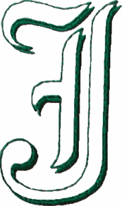Lord Style Letter J, Uppercase