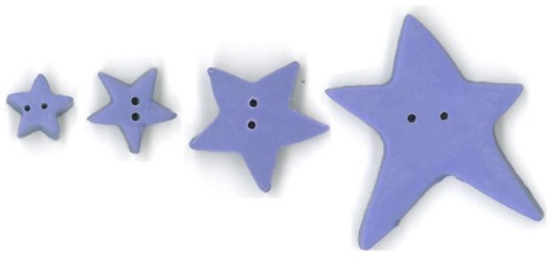 JABCO Periwinkle Star Buttons / Large