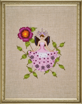 Malmedy Rose (Rose Couture) Cross Stitch Pattern