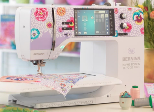 Bernina® 770 QE PLUS Kaffe Edition sewing machine.