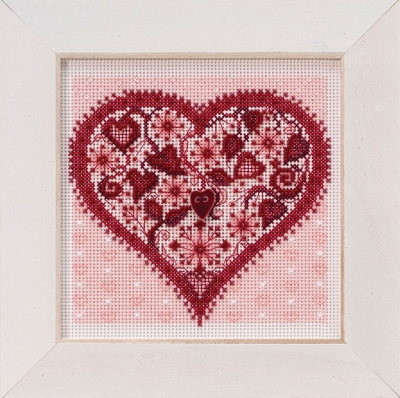 Mill Hill  Button & Bead Kits, Spring Series 2019 / Valentine Heart